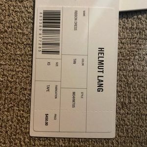 Helmet Lang ribbon dress